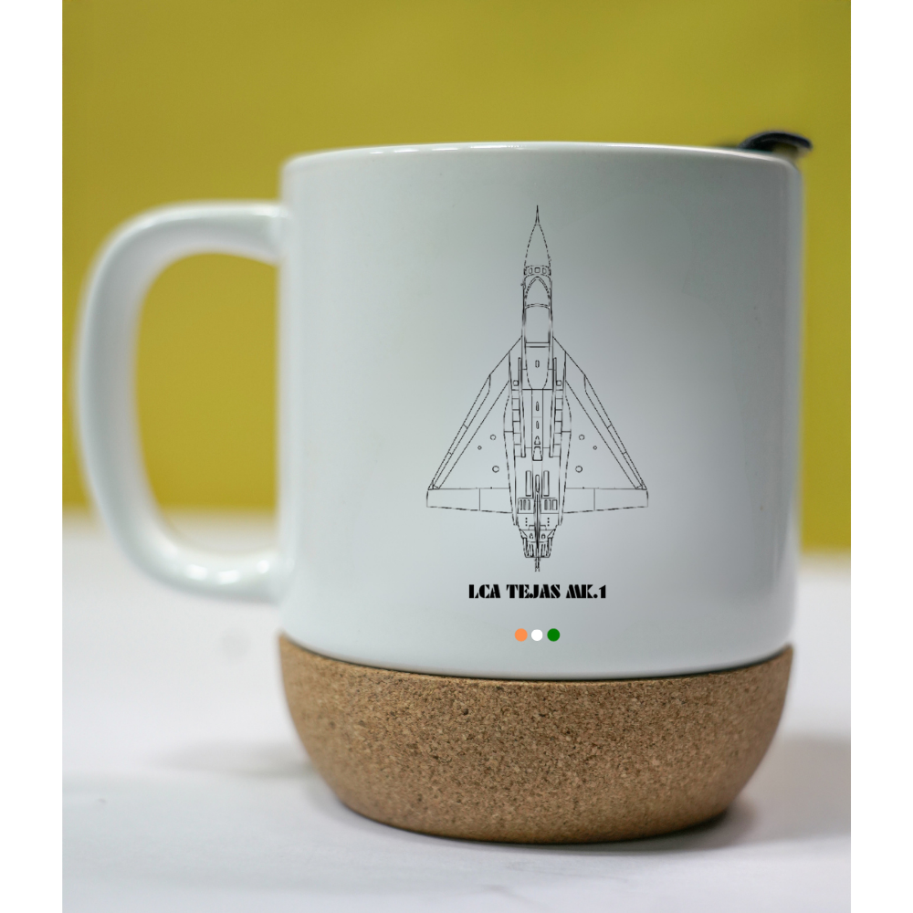 LCA Tejas MK.1 Cork Bottom Mug